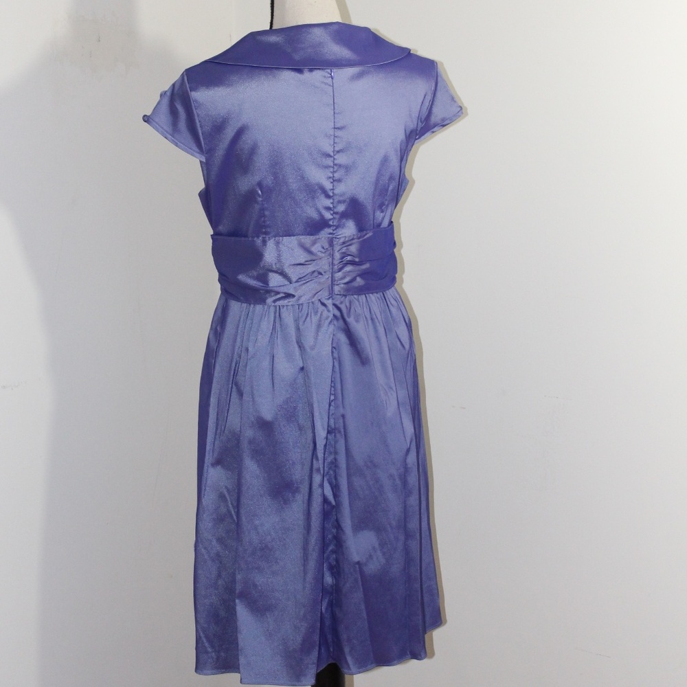 Adrianna Papell, Lavender Formal Cocktail dress with floral detailing..... - Picture 6 of 15